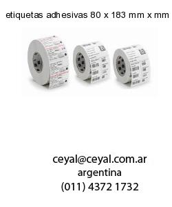 etiquetas adhesivas 80 x 183 mm x mm