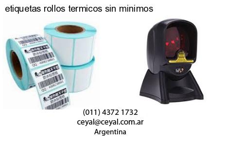 etiquetas rollos termicos sin minimos