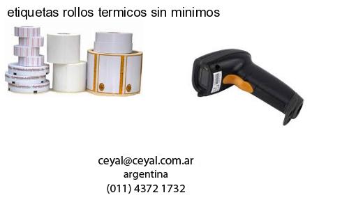 etiquetas rollos termicos sin minimos