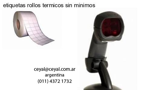 etiquetas rollos termicos sin minimos