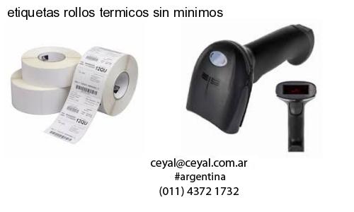 etiquetas rollos termicos sin minimos