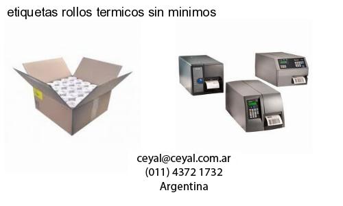 etiquetas rollos termicos sin minimos