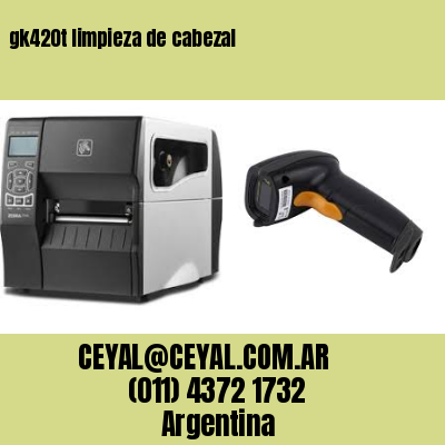 gk420t limpieza de cabezal