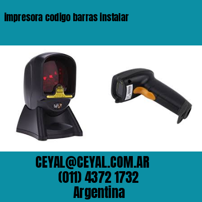 impresora codigo barras instalar