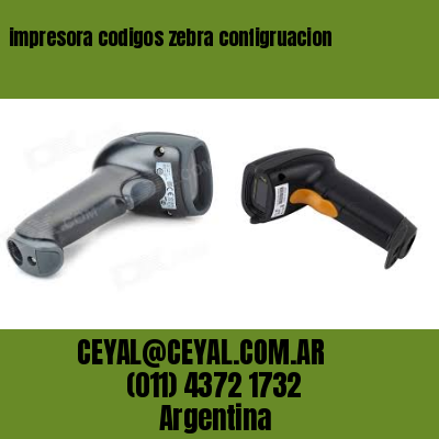 impresora codigos zebra configruacion