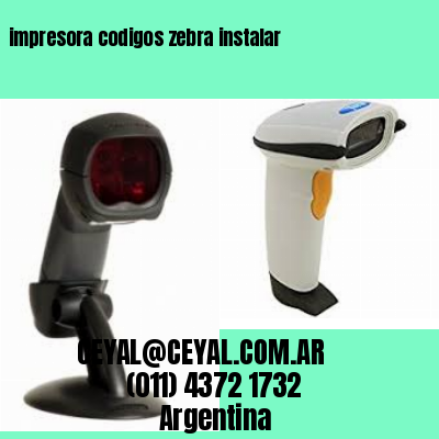 impresora codigos zebra instalar