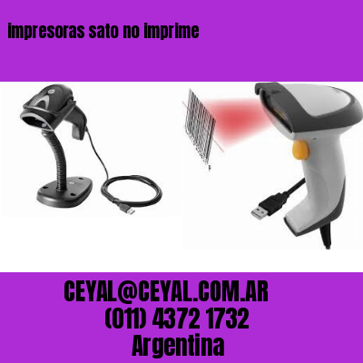 impresoras sato no imprime