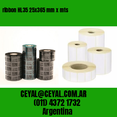 ribbon HL35 25×365 mm x mts