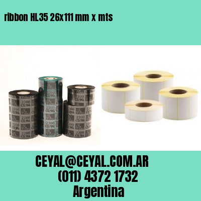 ribbon HL35 26×111 mm x mts