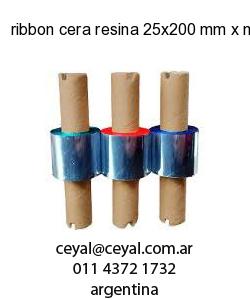ribbon cera resina 25x200 mm x mts