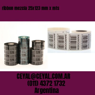 ribbon mezcla 25×123 mm x mts