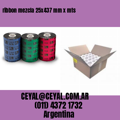 ribbon mezcla 25×437 mm x mts