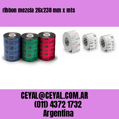 ribbon mezcla 26×238 mm x mts