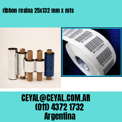 ribbon resina 25×132 mm x mts