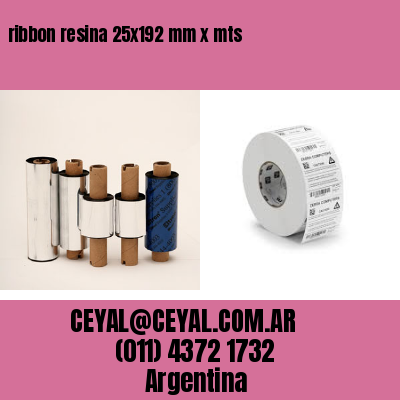 ribbon resina 25×192 mm x mts