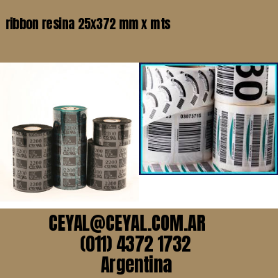 ribbon resina 25×372 mm x mts