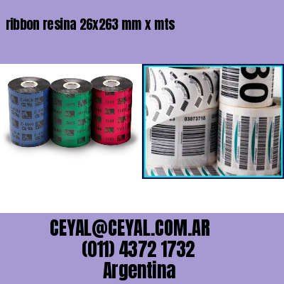 ribbon resina 26×263 mm x mts