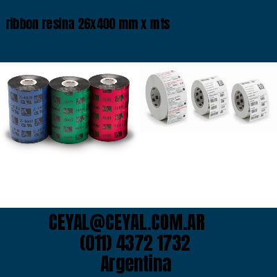 ribbon resina 26×400 mm x mts