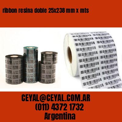 ribbon resina doble 25×238 mm x mts