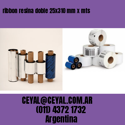 ribbon resina doble 25×310 mm x mts