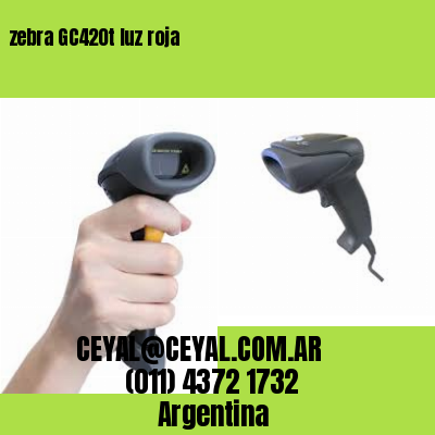 zebra GC420t luz roja