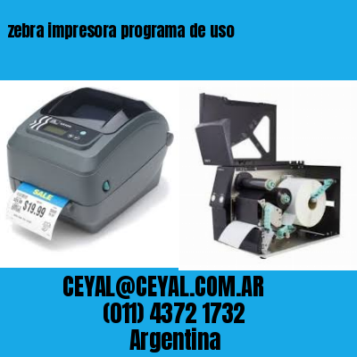 zebra impresora programa de uso