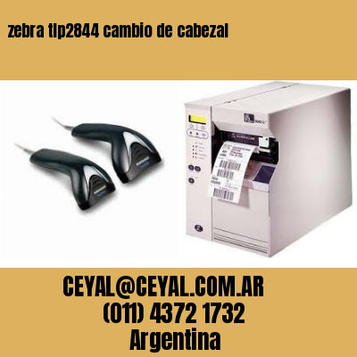 zebra tlp2844 cambio de cabezal