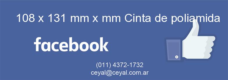108 x 131 mm x mm Cinta de poliamida