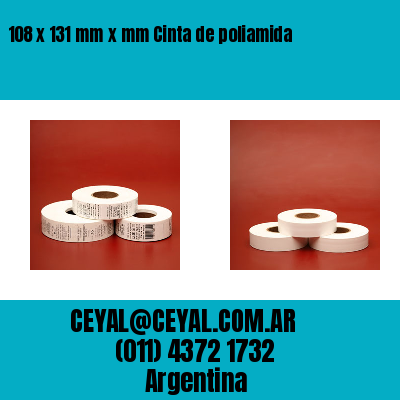 108 x 131 mm x mm Cinta de poliamida