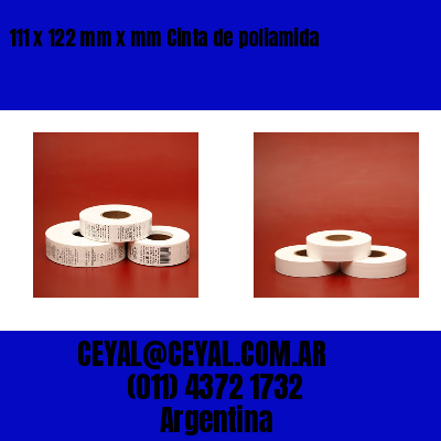 111 x 122 mm x mm Cinta de poliamida