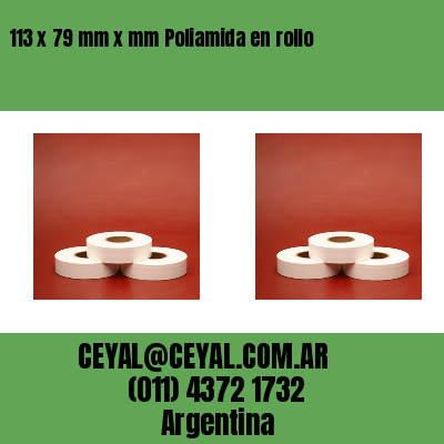 113 x 79 mm x mm Poliamida en rollo