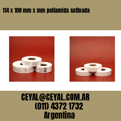 114 x 108 mm x mm poliamida satinada