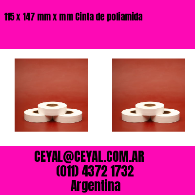 115 x 147 mm x mm Cinta de poliamida