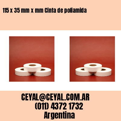 115 x 35 mm x mm Cinta de poliamida