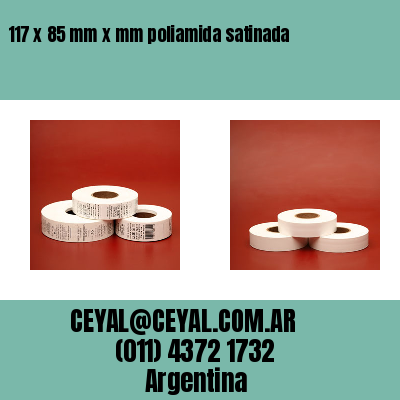 117 x 85 mm x mm poliamida satinada