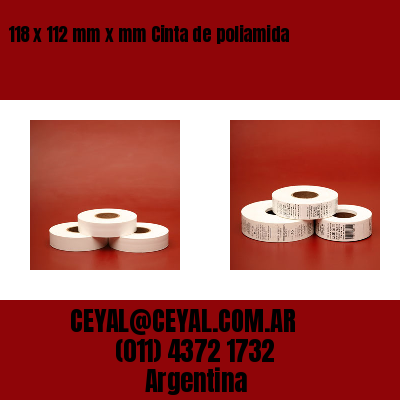 118 x 112 mm x mm Cinta de poliamida