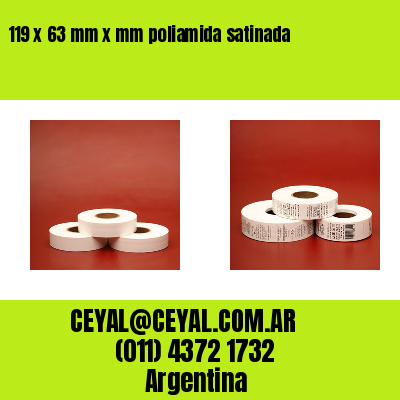 119 x 63 mm x mm poliamida satinada
