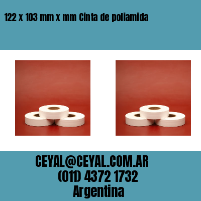 122 x 103 mm x mm Cinta de poliamida