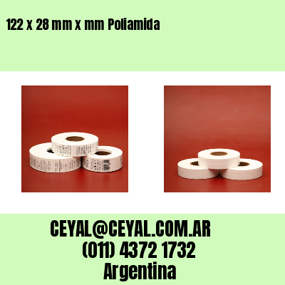 122 x 28 mm x mm Poliamida