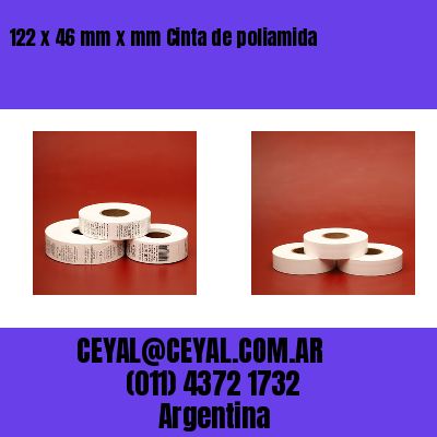 122 x 46 mm x mm Cinta de poliamida