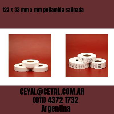123 x 33 mm x mm poliamida satinada