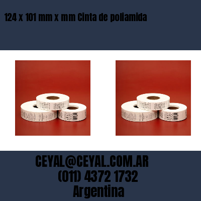 124 x 101 mm x mm Cinta de poliamida