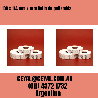 130 x 114 mm x mm Rollo de poliamida