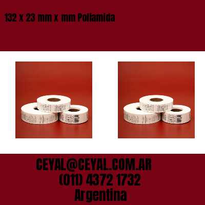 132 x 23 mm x mm Poliamida