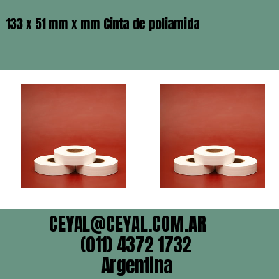 133 x 51 mm x mm Cinta de poliamida