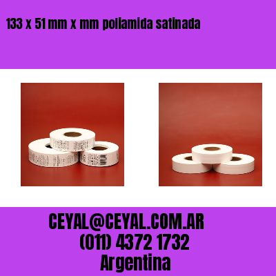 133 x 51 mm x mm poliamida satinada