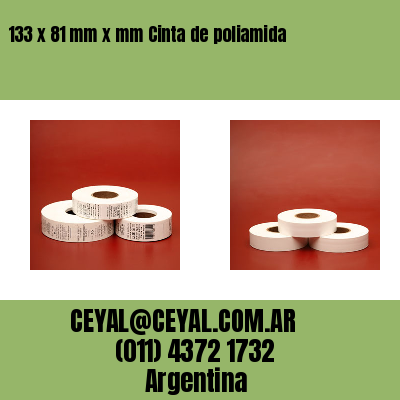 133 x 81 mm x mm Cinta de poliamida