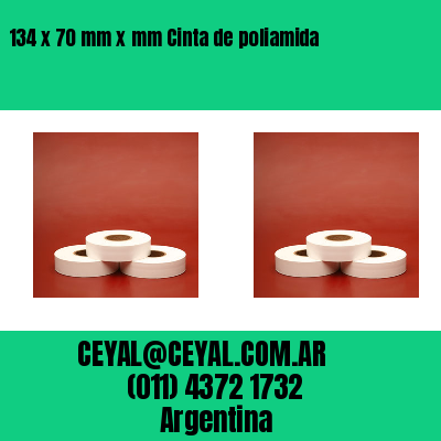 134 x 70 mm x mm Cinta de poliamida