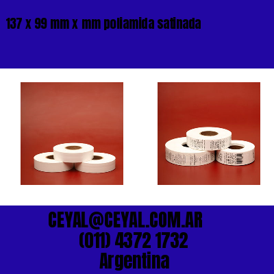 137 x 99 mm x mm poliamida satinada