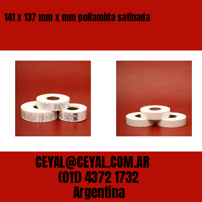 141 x 137 mm x mm poliamida satinada